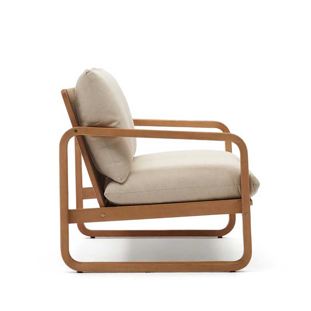 Lounge Sofa Zweisitzer aus Eukalyptusholz - Sharay