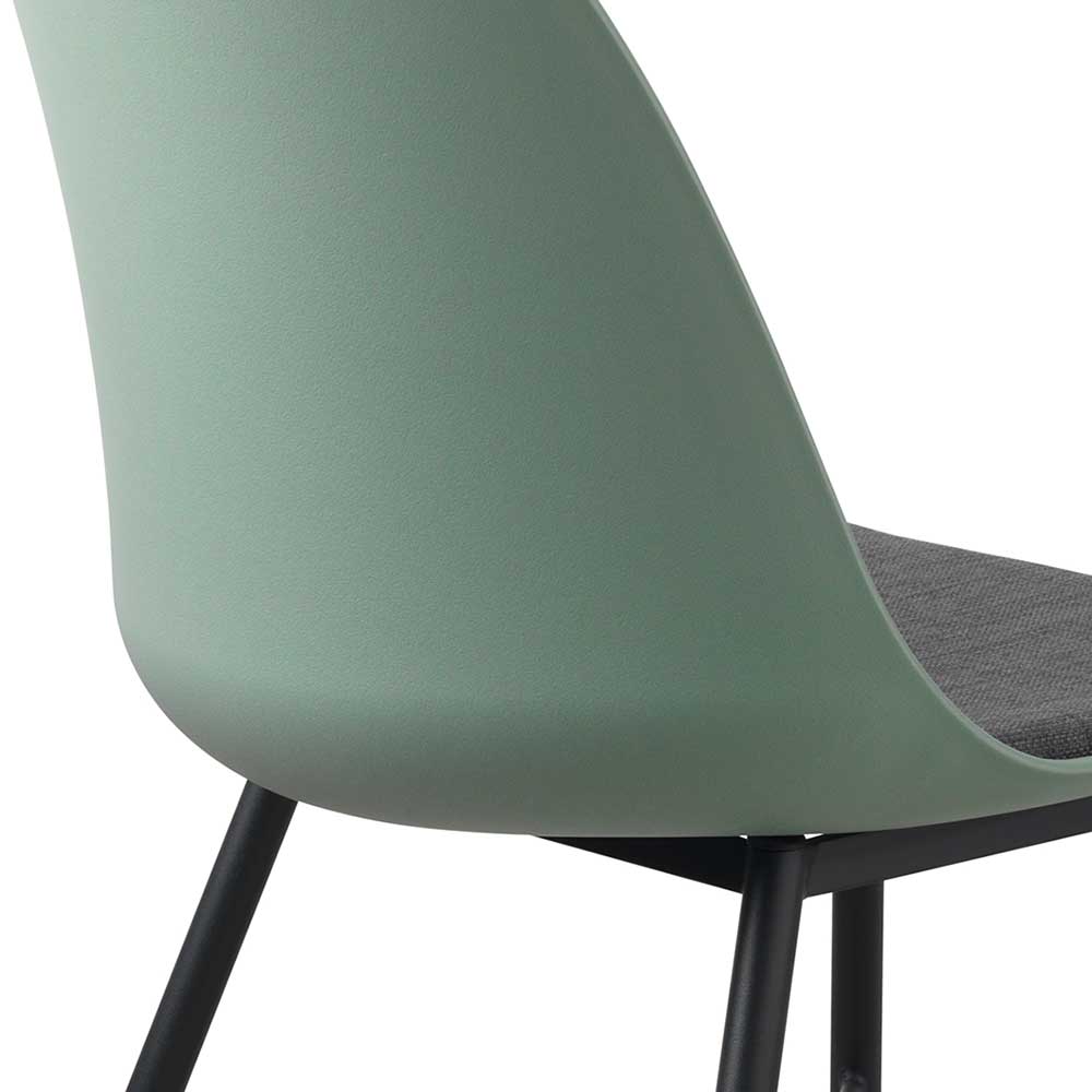 Küchenstühle in Mint Grün & Grau - Livanov (2er Set)