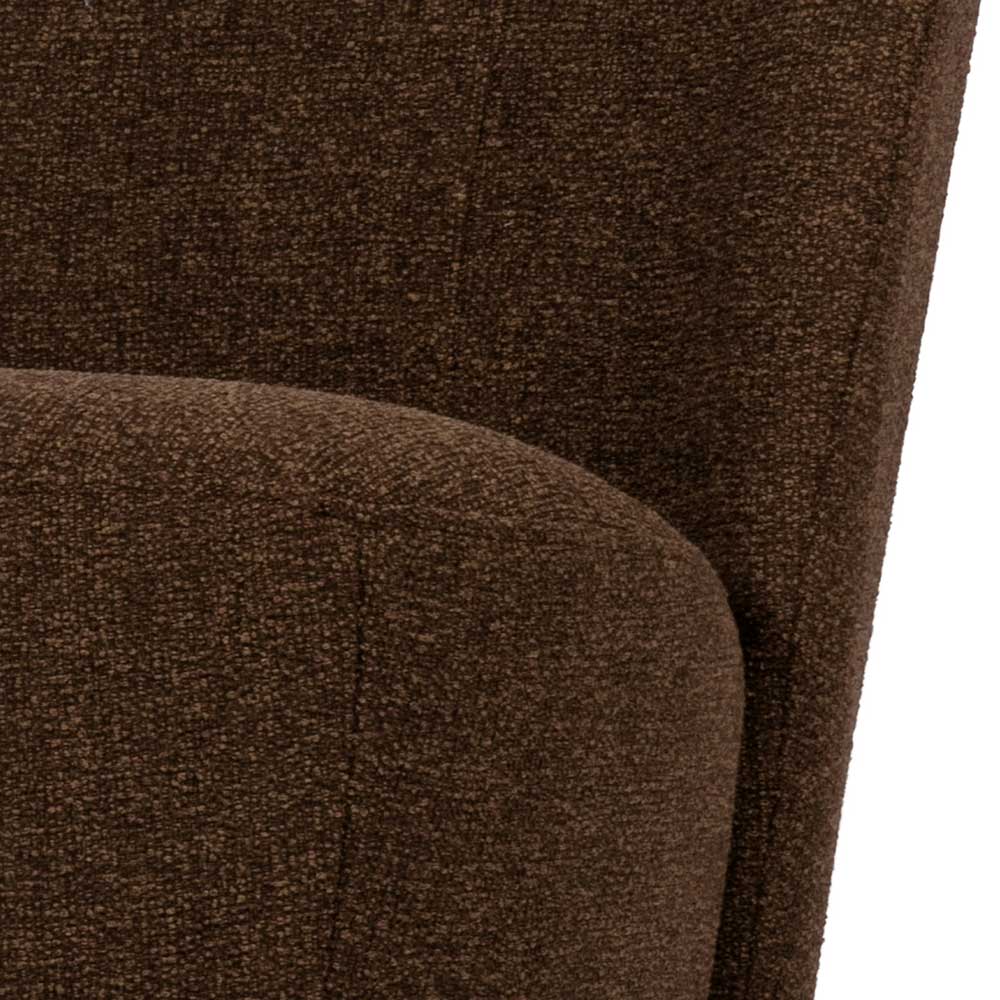 Wohnraum Webstoff Sessel in Braun - Ginnos