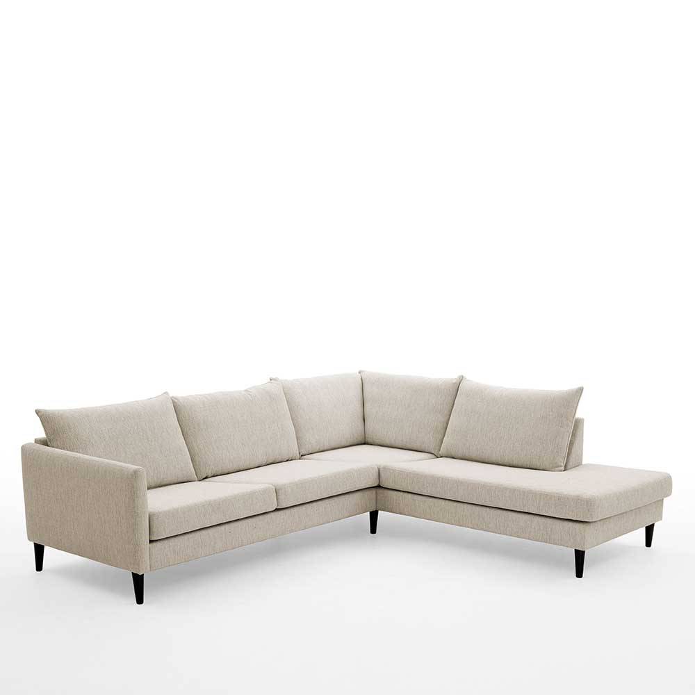 Moderne Eckcouch in Creme - Bentema