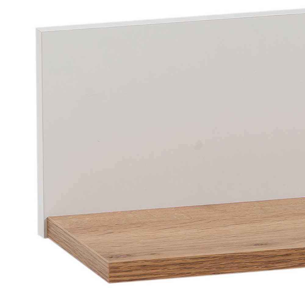 Wandboard in Weiß und Eiche - Cabinda