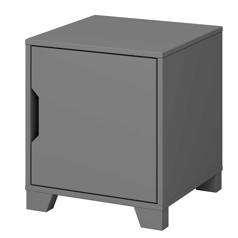 Moderner Nachtschrank in Grau - Niento