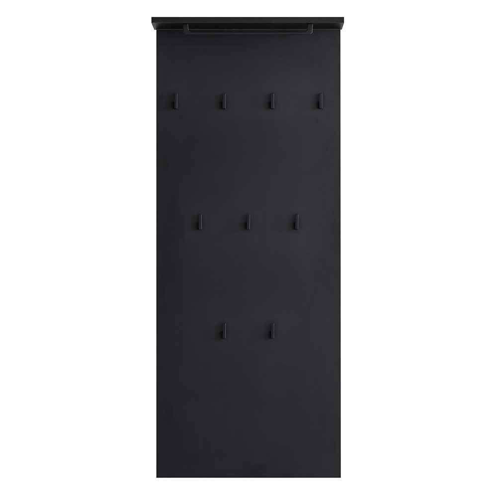 Schwarzes Garderobenpaneel 50x111x21 cm - Anderian