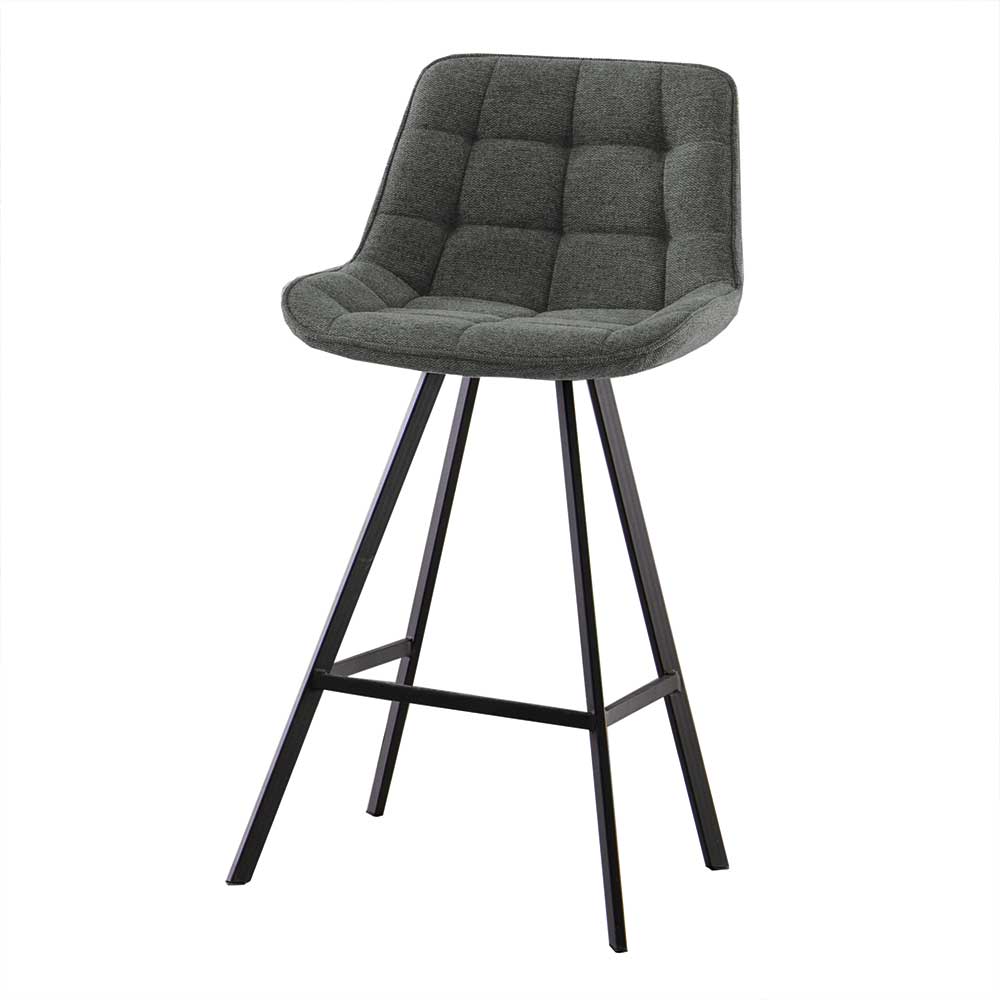 Dunkelgraue Barstühle modern - Matca (2er Set)