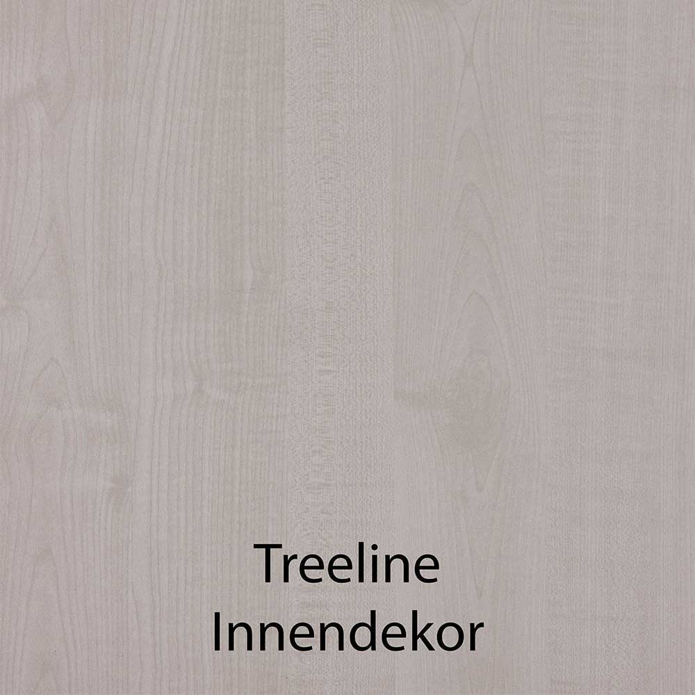 Kleiderschrank in Weiß mit fünf Türen - Flinn