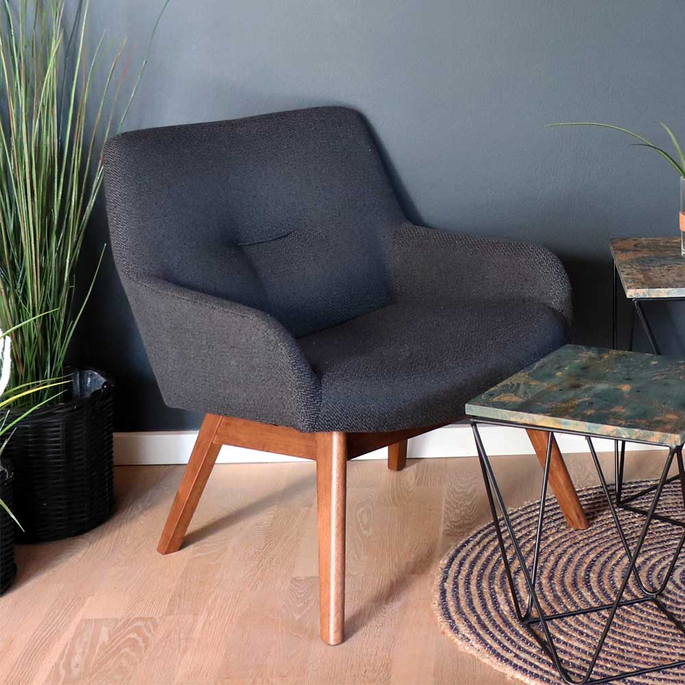 Retro Designsessel mit 40 cm Sitzhöhe - Chalil
