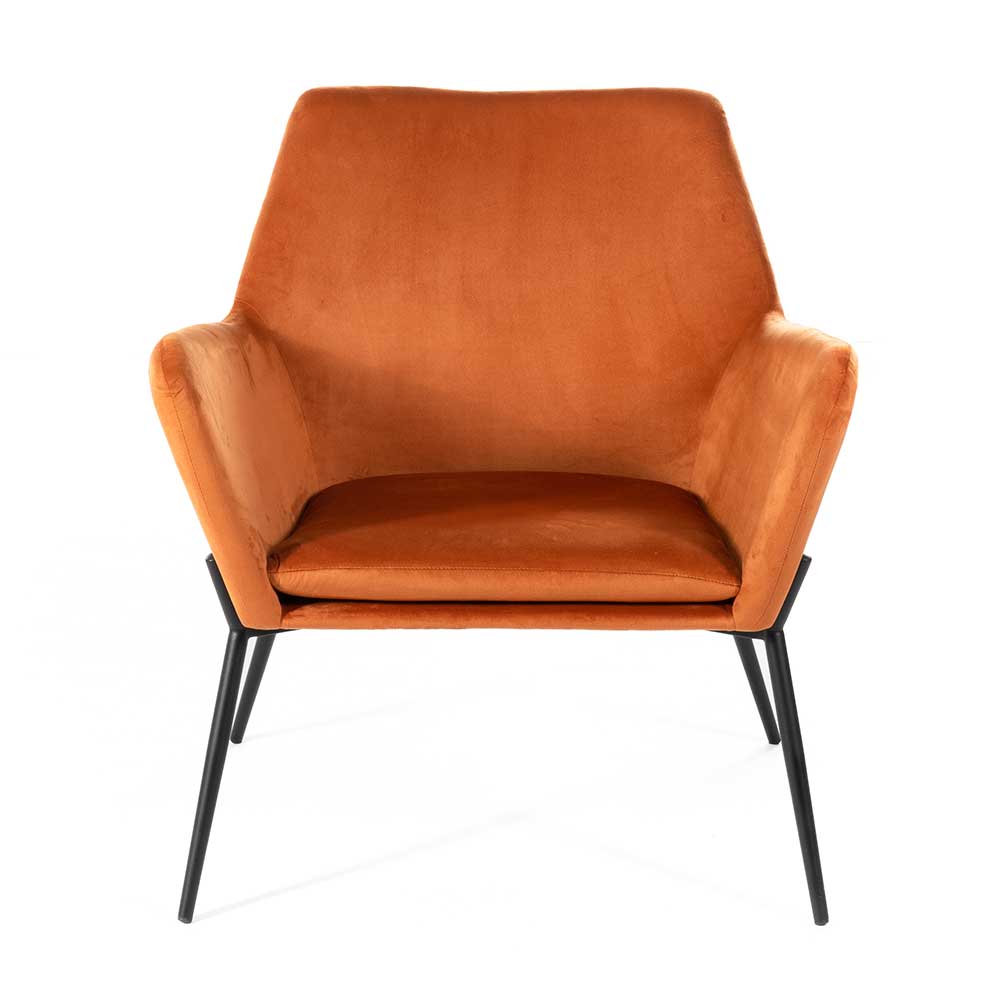 Design Samtsessel in Orange - Ofrael