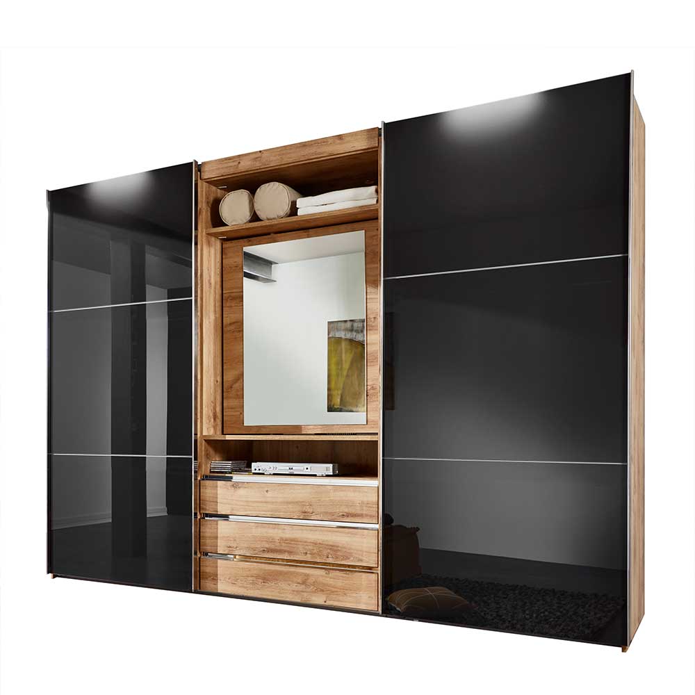 Extravaganter Kleiderschrank 300 cm breit - Hectos