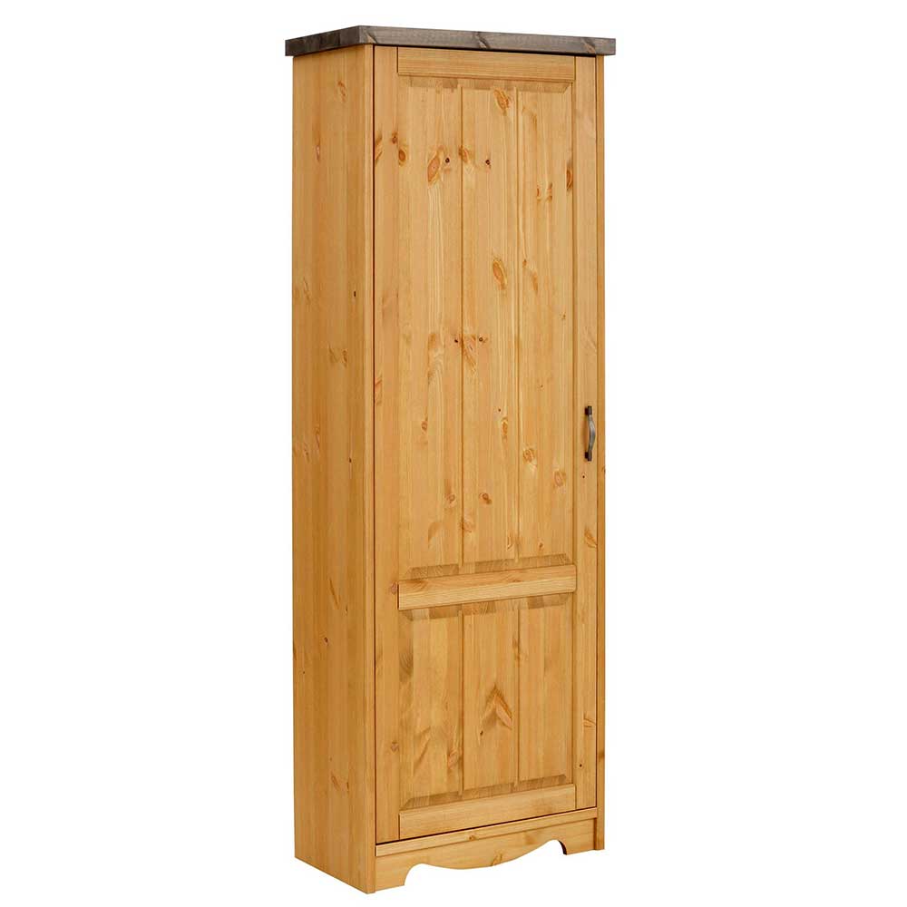 69x190x37 1-türiger Garderobenschrank massiv - Ostanzia