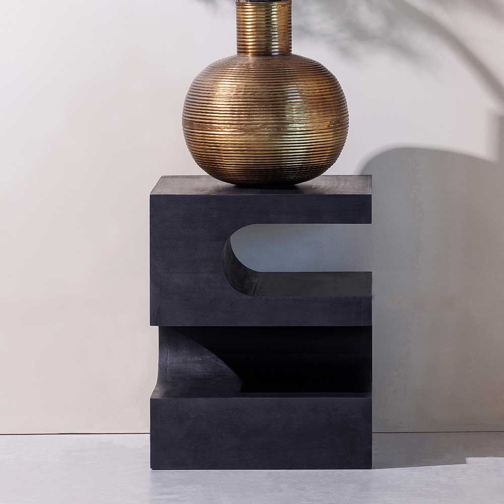 Design Beistelltisch aus massivem Mangoholz - Sevilaca