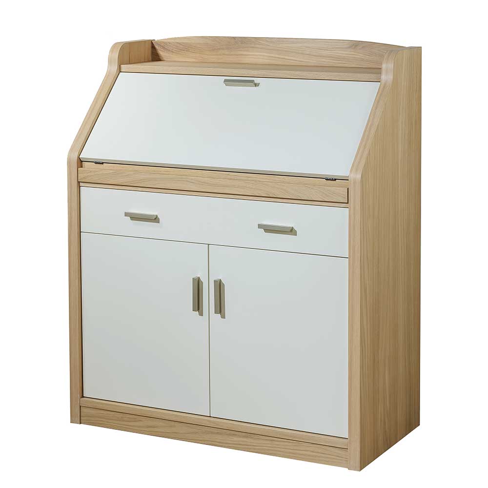 Moderner Sekretär in Creme & Eiche Bianco - Jamaica