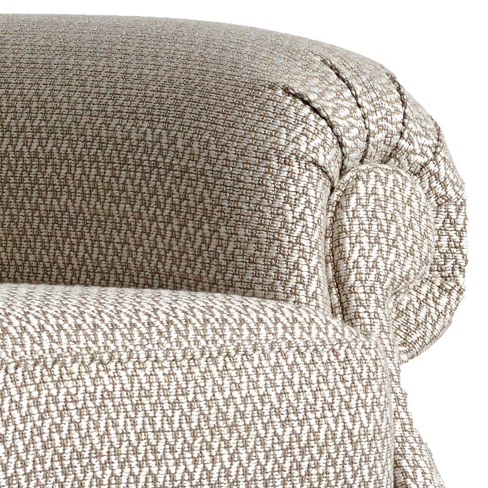 Wohnzimmersessel in Beige Strukturstoff - Rudolf