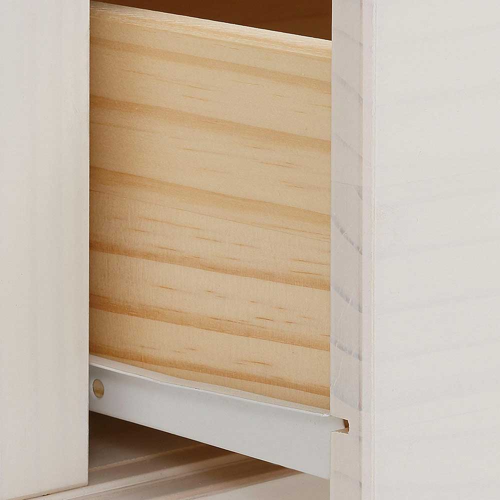 Design Sideboard in Weiß mit Schwarz - Manduza