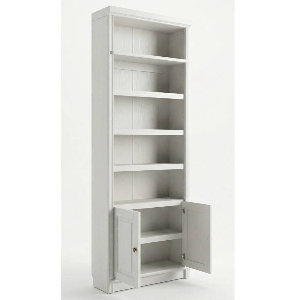 Landhaus-Chic Bücherregal in Cremeweiß - Timos