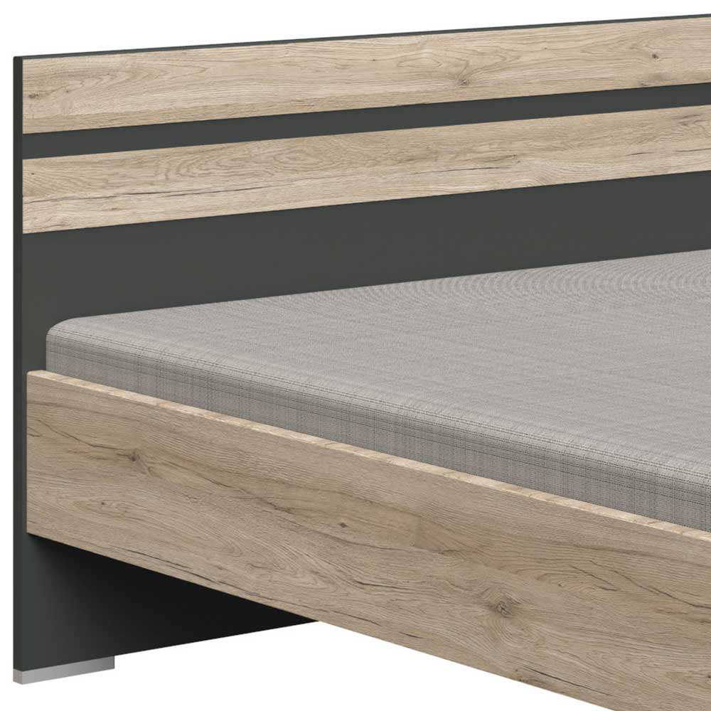 Bett in Eiche San Remo - Jilamenda