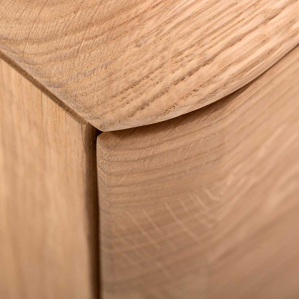 Massivholz TV Board aus Eiche Bianco - Bakaras