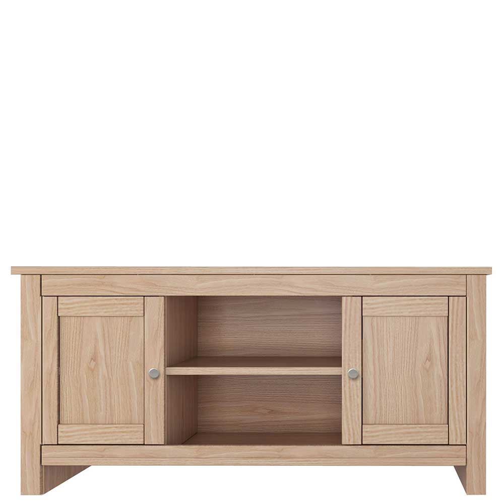 Eichefarbenes Landhaus TV Board 120x58x39 cm - Eliandas