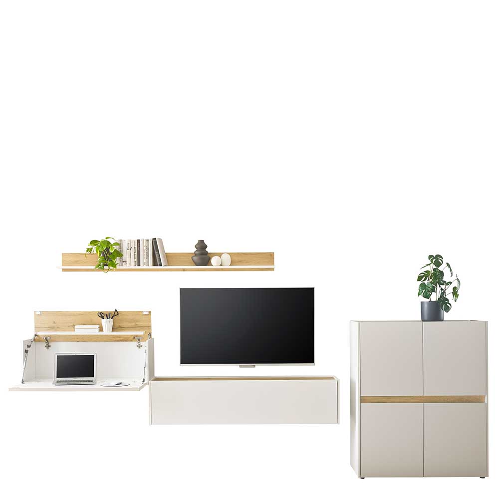 Home Office Wohnwand Set - Nonessia (vierteilig)
