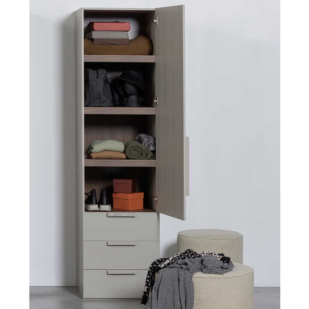 Skandi Wäscheschrank in Grau - Graland