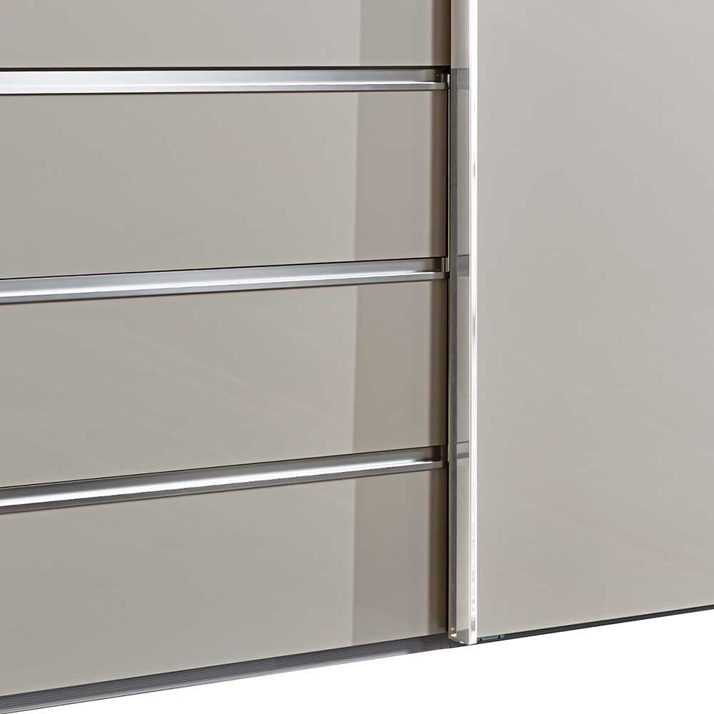 Schlafzimmer Schrank mit Glas Schwebetüren - Calaccio