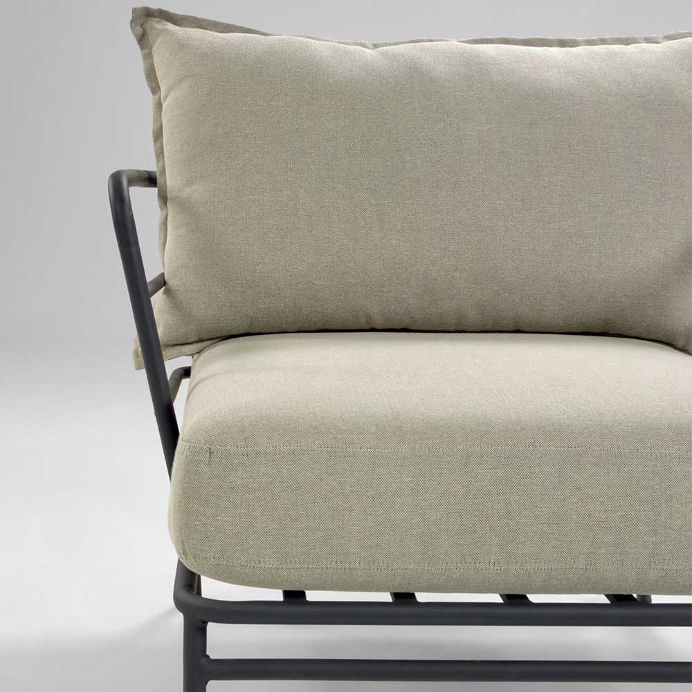Lounge Sessel in Schwarz Stahl - Imna (2er Set)