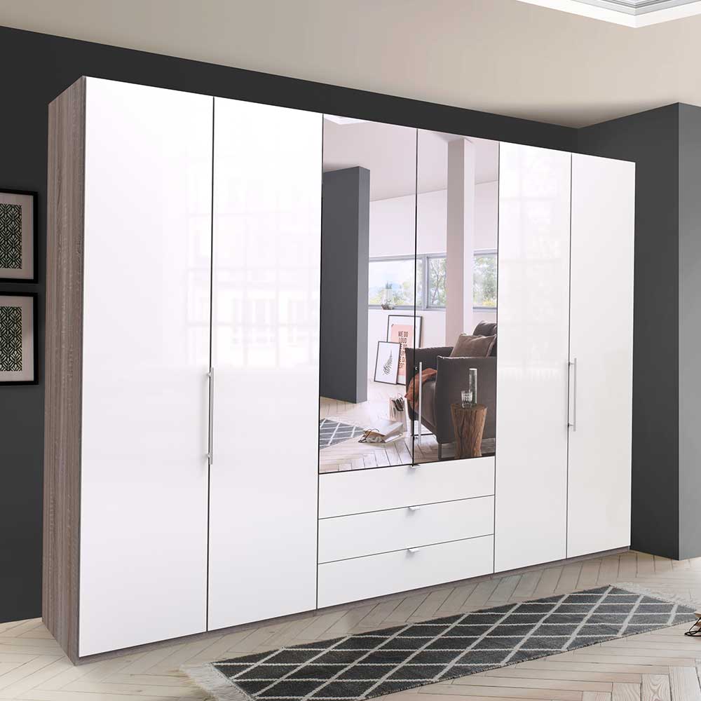 Schlafzimmer Falttüren-Schrank mit Spiegel - Empresian