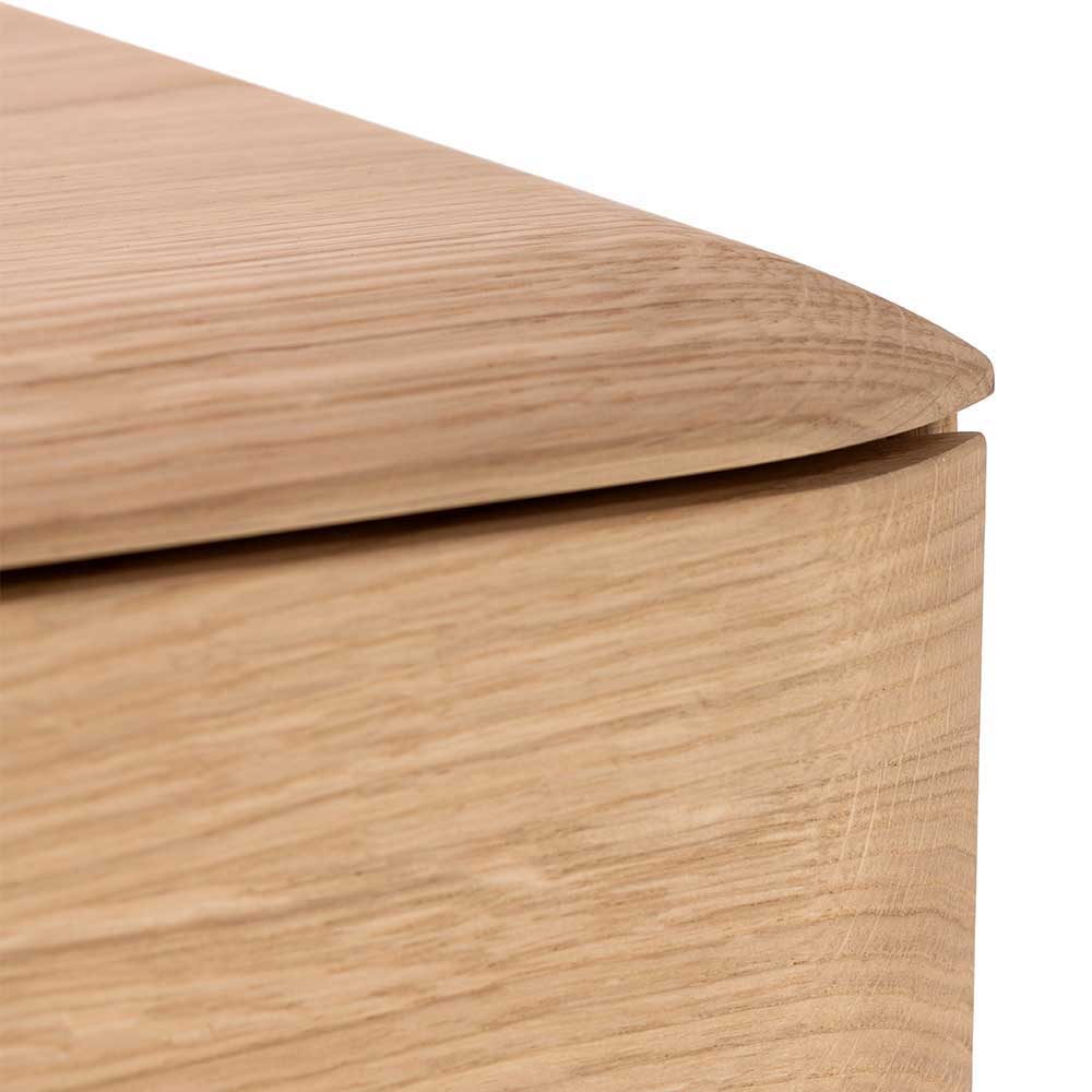 Massivholz TV Board aus Eiche Bianco - Bakaras