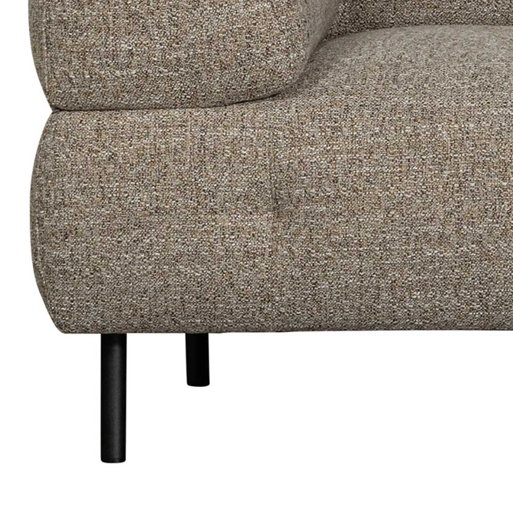 Dreisitzer Sofa in Hellbraun meliert - Traudarian