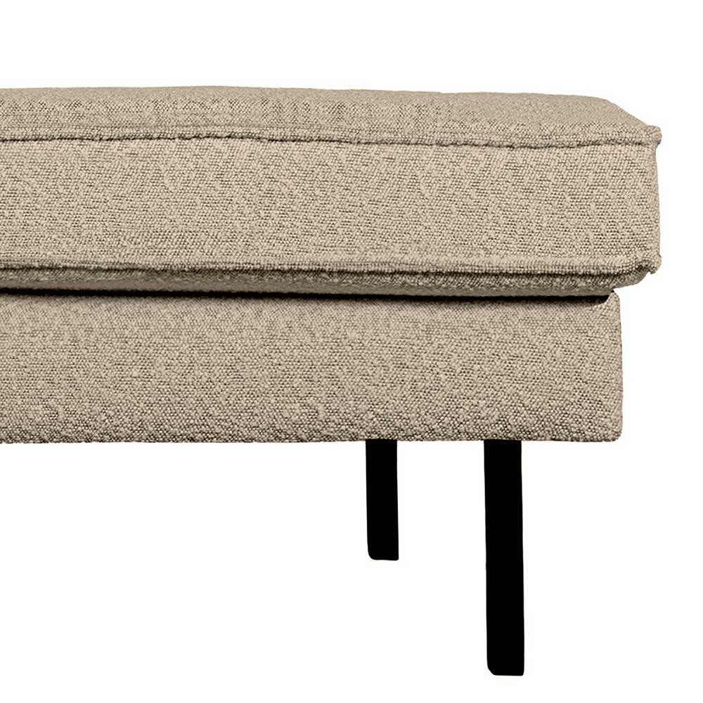 Geradlinige Recamiere in Beige Boucle - Glamoure