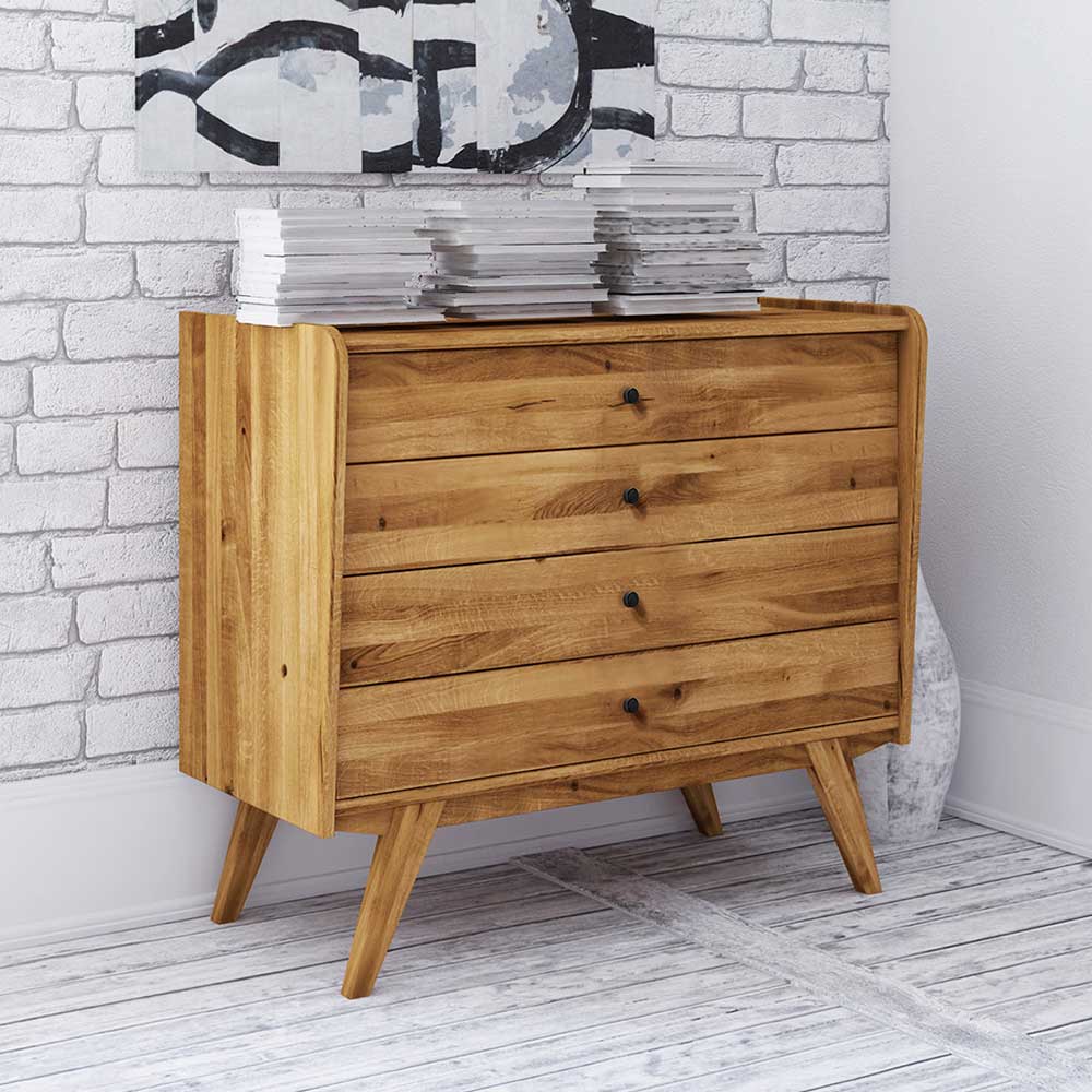 4 Schubladen Kommode im Midcentury Design - Hardus