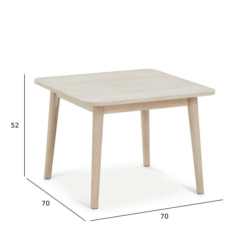 Scandi Chic Couchtisch in Eiche Weiß - Rosanna