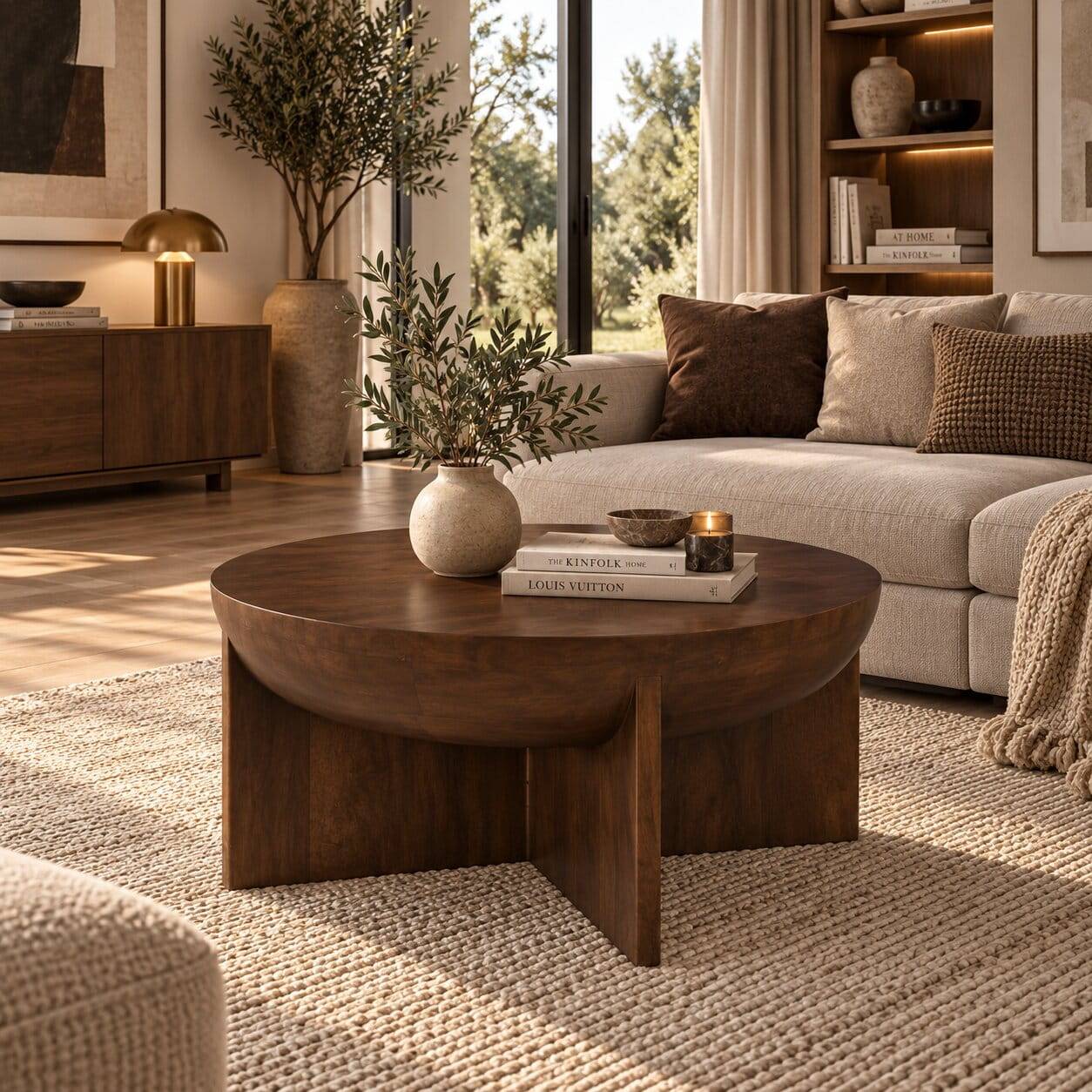 Wohnzimmer Couchtisch mit Wangen Gestell - Tanky