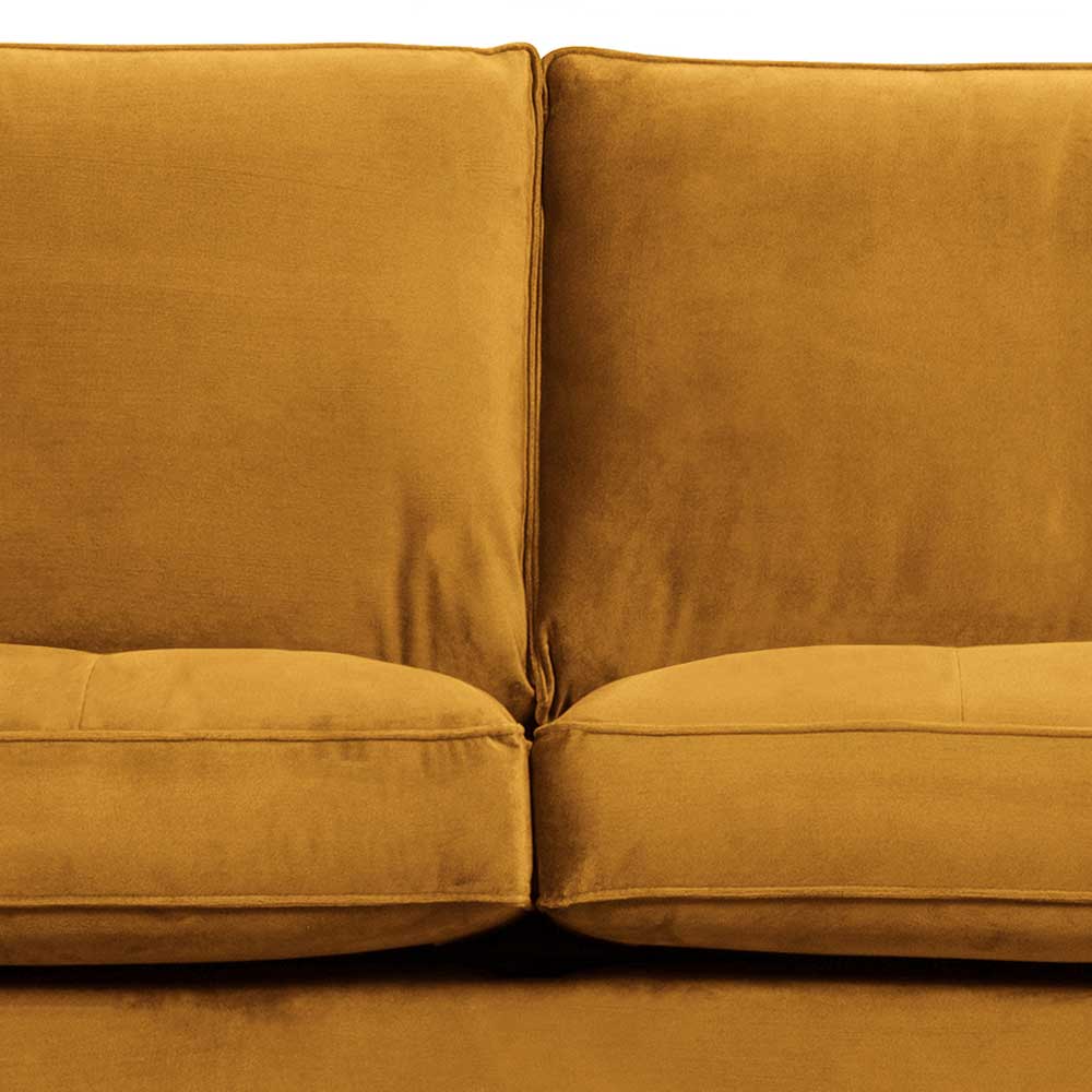 Retro Wohnzimmersofa in Ocker - Nustra