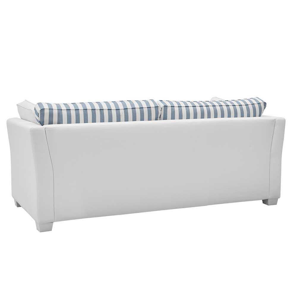 Wohnzimmer Couch im maritimen Landhaus Look - Ganbriassa