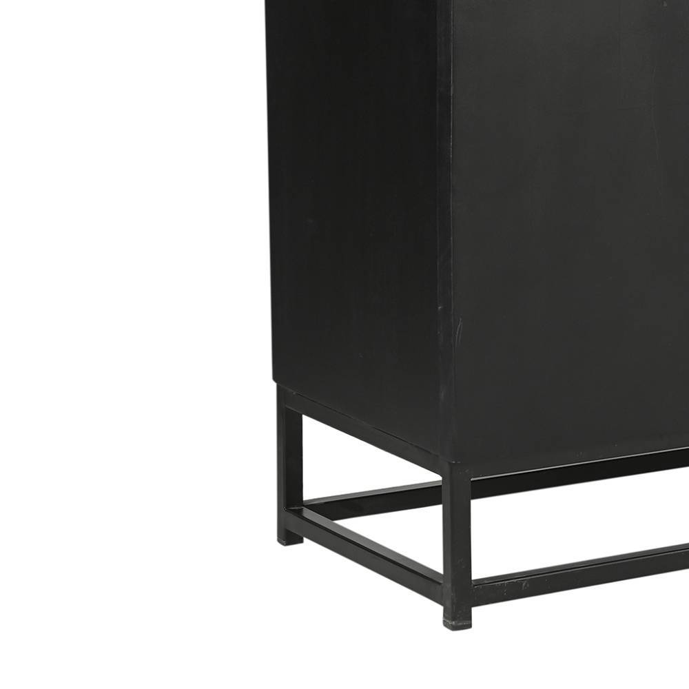 Design Sideboard in Schwarz und Gold - Oglio