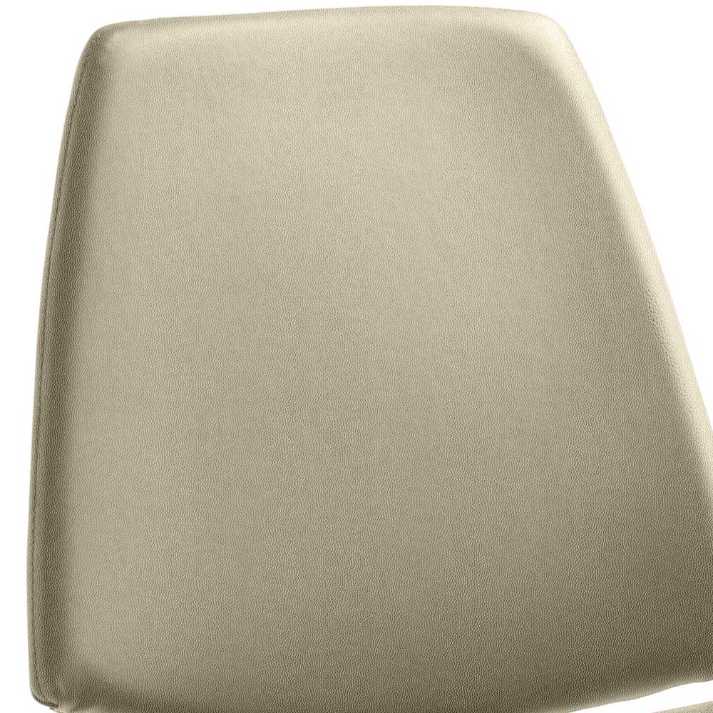 Barstuhl aus Microfaser Taupe - Jeffa