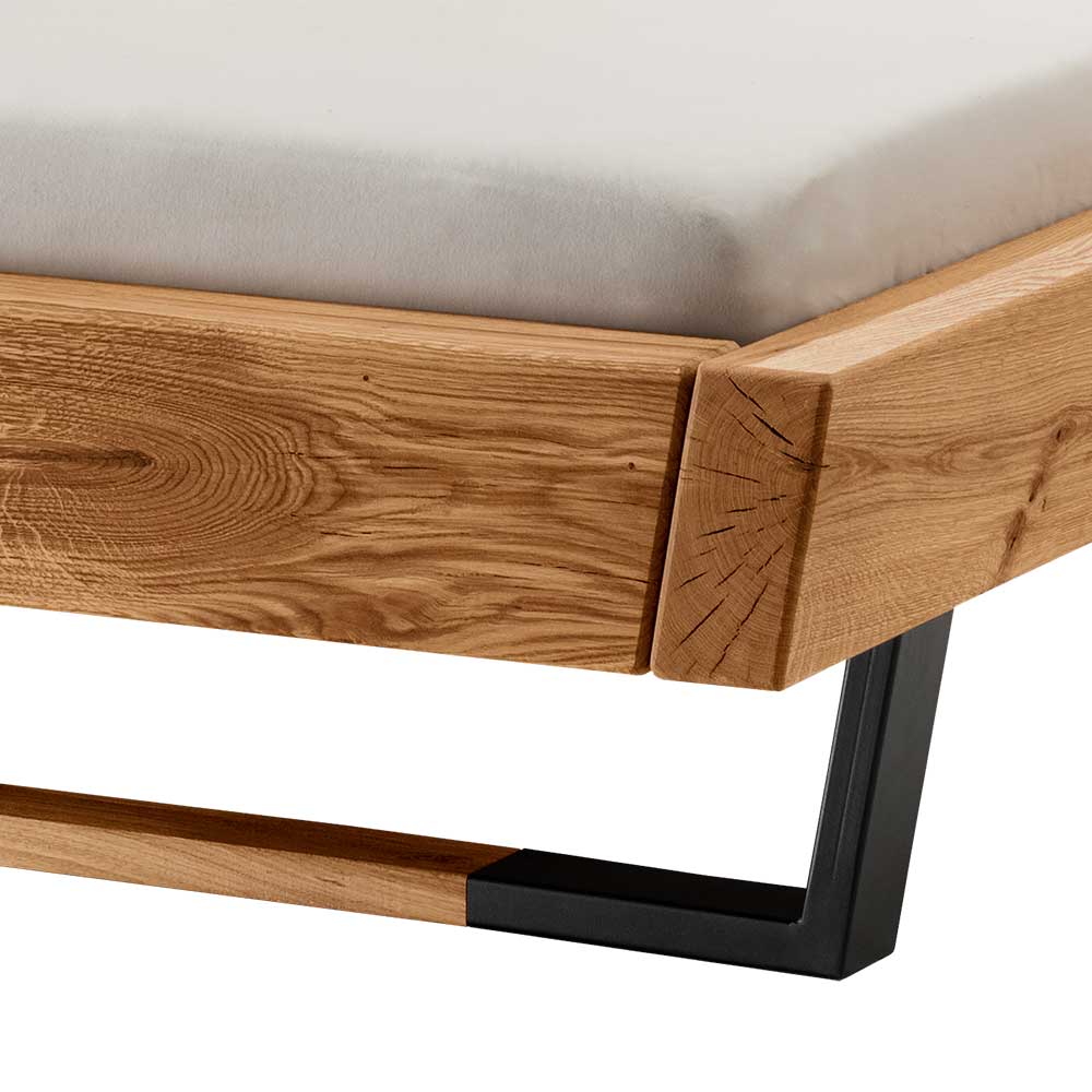 Designer Balkenbett mit LED Beleuchtung - Syrecs