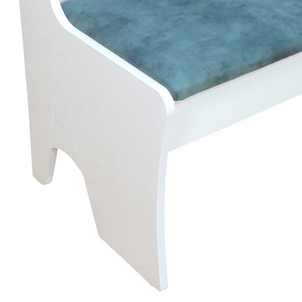 Esszimmerbank in Vintage Blau & Weiß Oratio mit Stauraum