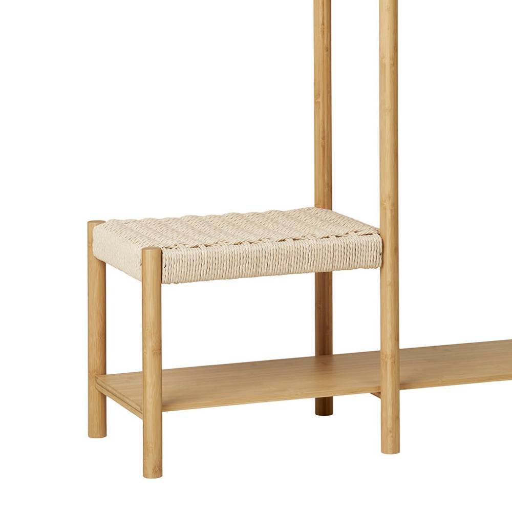 Minimalistische Garderobe aus Bambus - Saridio