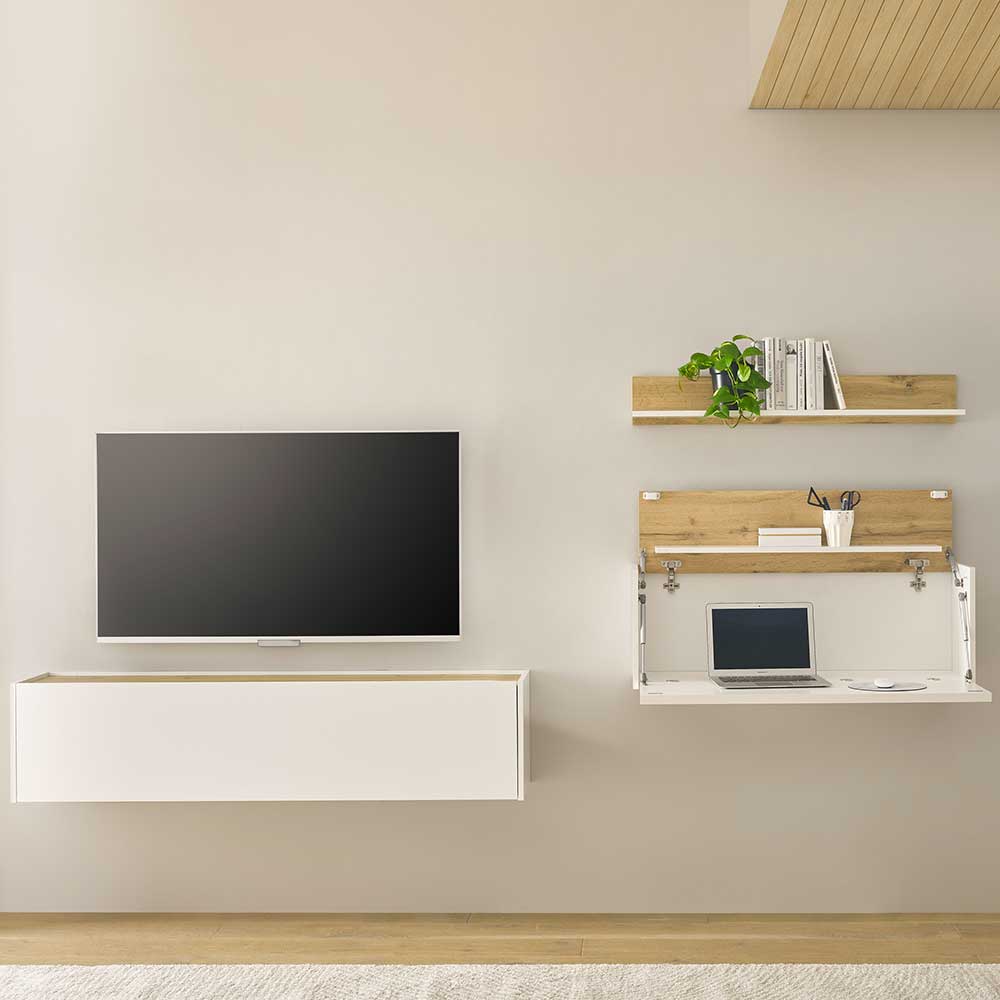 TV Board & Regal & Sekretär hängend - Nonessia (dreiteilig)