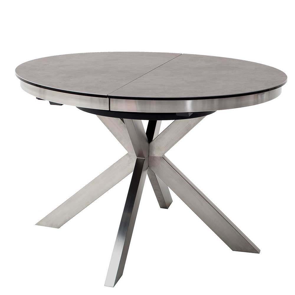 Runder Design Ausziehtisch aus Keramik - Rafu