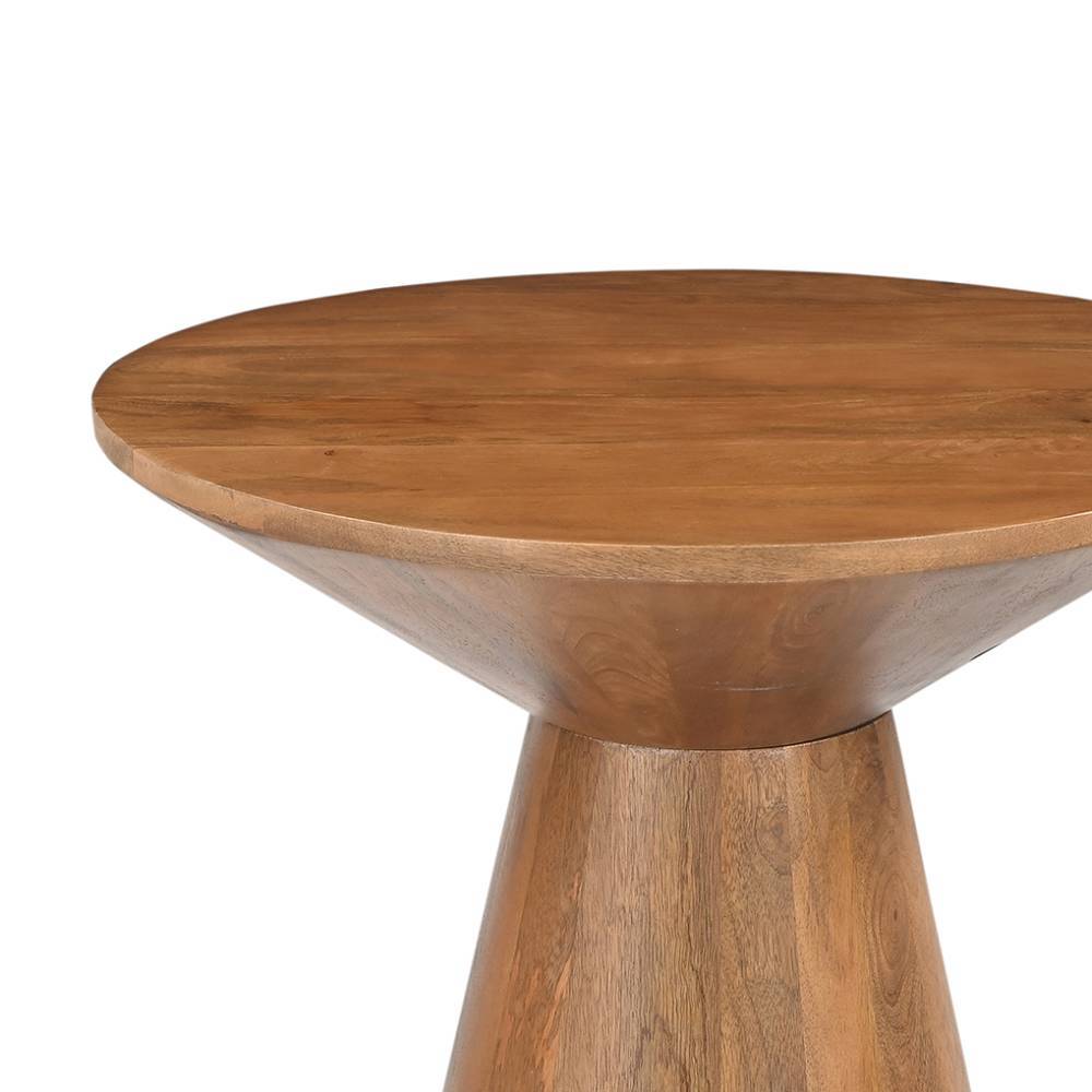 Mangoholz-Design-Beistelltisch modern - Galadira