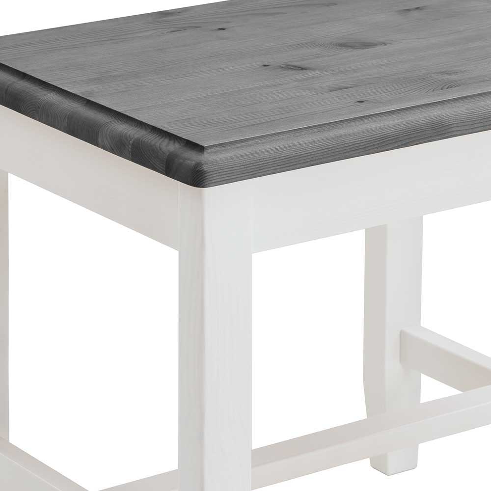Modern Country Frisiertisch Set zweifarbig - Mirandesca (dreiteilig)