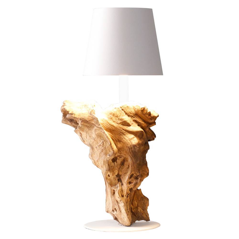 Aufladbare LED-Tischleuchte in Weiß - One