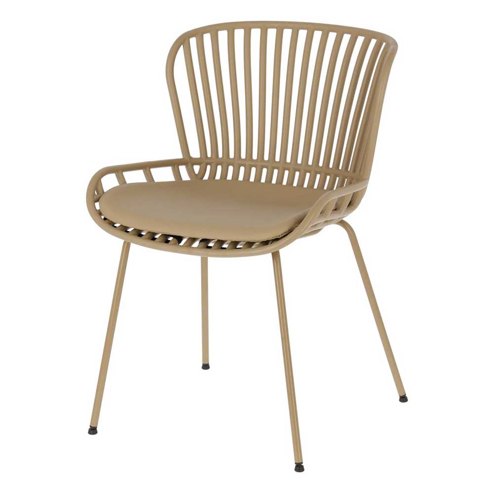 Esszimmer Designstühle in Beige - Libonato (4er Set)