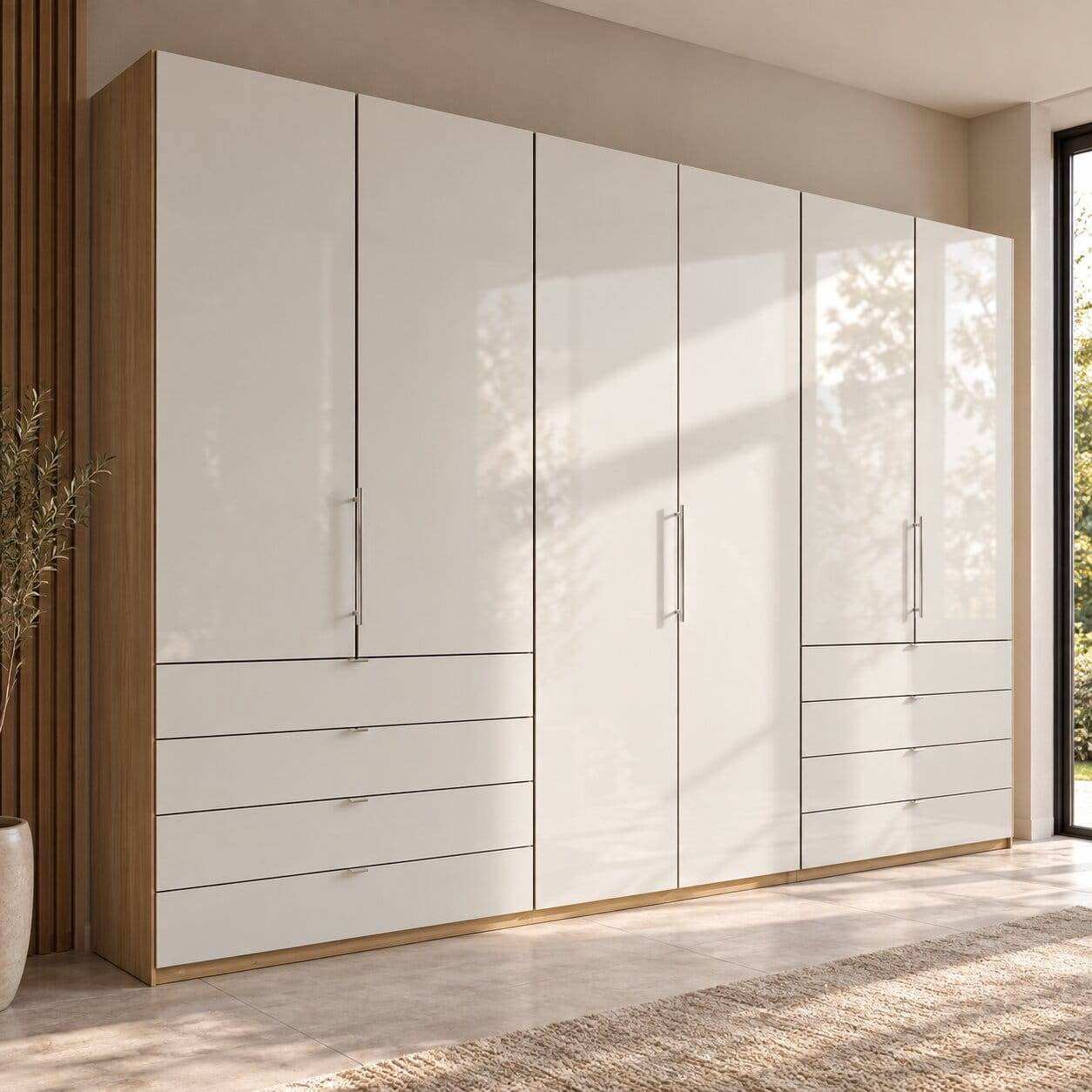 Moderner Schlafzimmerschrank 300 cm breit - Nuetran