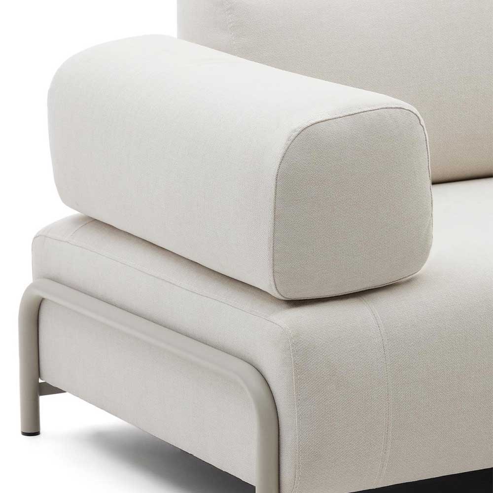 Dreisitzer Sofa aus Chenille in Beige - Turena