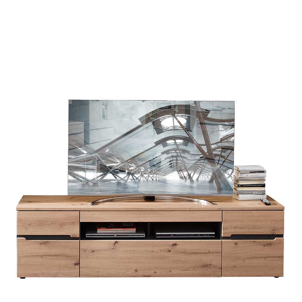 Wohnzimmer TV Anbauwand in Wildeiche - Kuetra (dreiteilig)