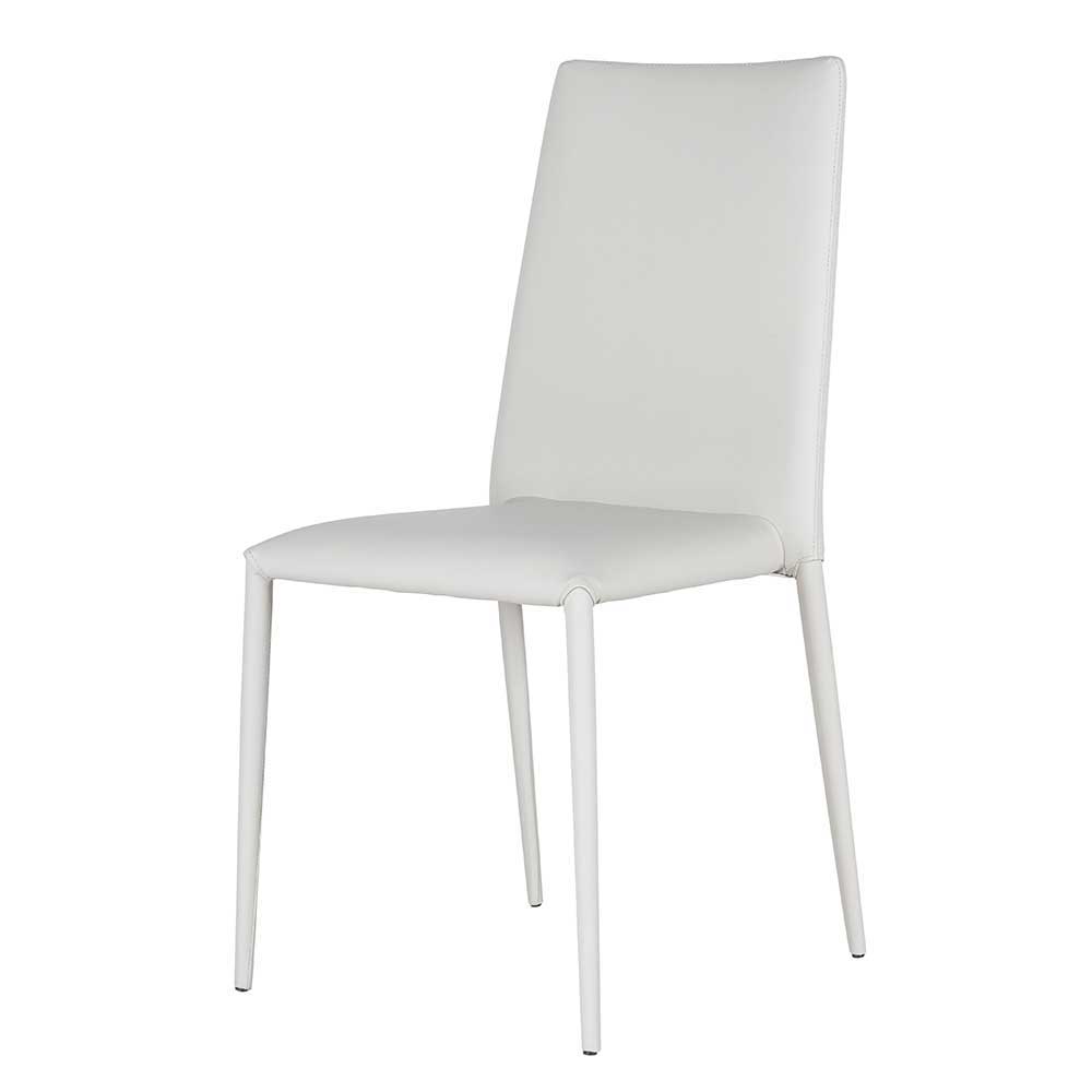 Stilsicherer Stuhl Veproma in Weiß (4er Set)