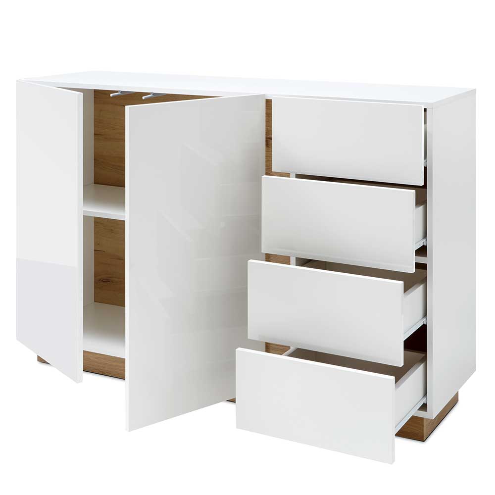 138x91x40 cm Wohnzimmer Kommode zweifarbig - Myrda